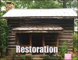 Historic Log Cabin Restoration  Alexandria, Virginia